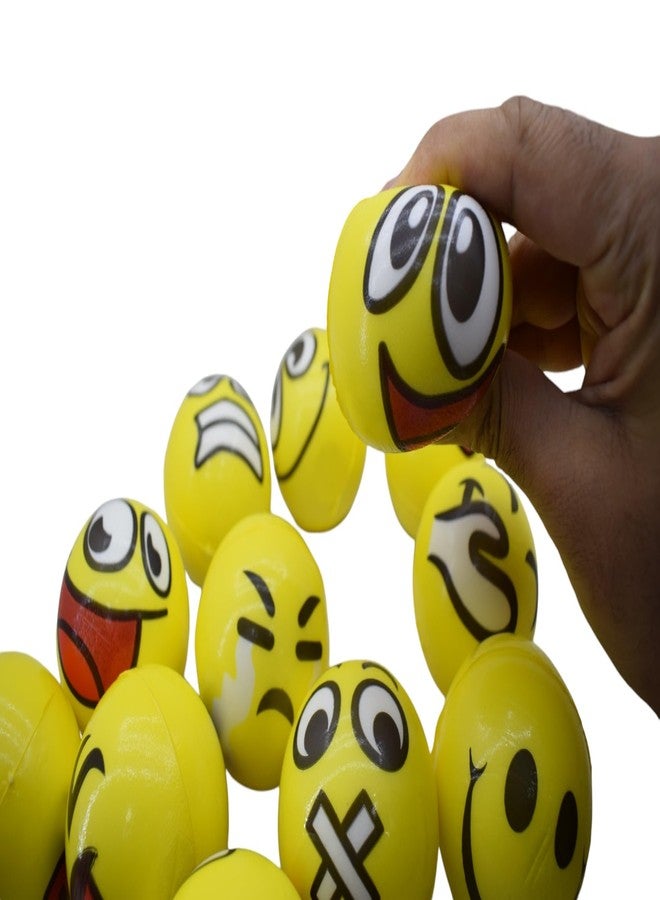 Asera 12 Pcs Soft Foam Sponge Balls with Multiple Face Expressions Fun for Kids Play Light Weight- Boys/Girls/Kids Birthday Return Gifts - Image 5